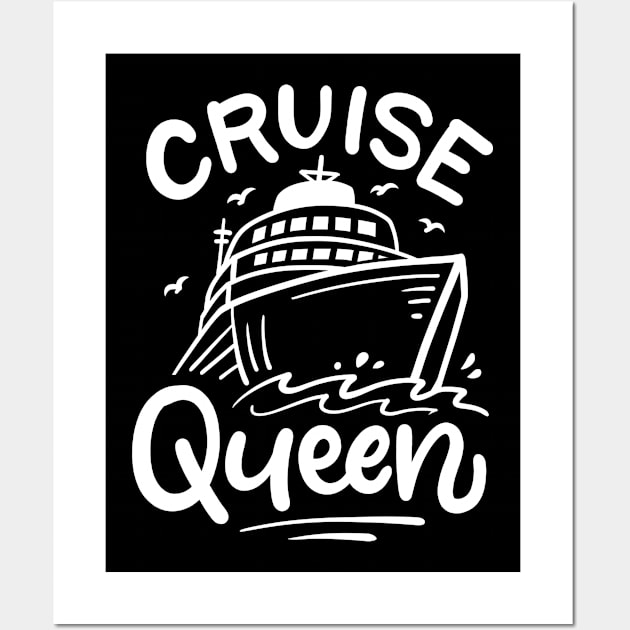 Cruising Cruise Ship Cruise Vacation Wall Art by KAWAIITEE